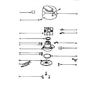 Eureka CV825B motor assembly diagram