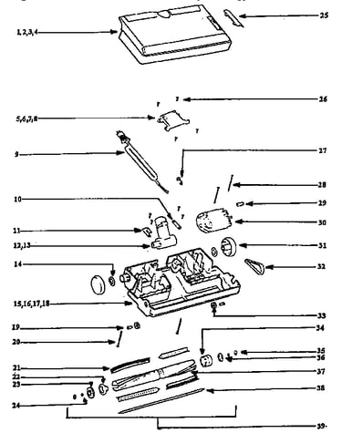 Nozzle and motor assembly