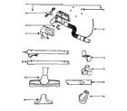 Eureka CV1810B attachment parts diagram
