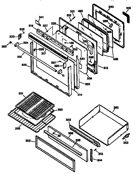 Door and drawer