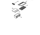 Kenmore 5649933611 shelves and accessories diagram
