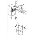 Kenmore 5649935611 cabinet parts diagram