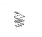Kenmore 5649936111 shelves and accessories diagram