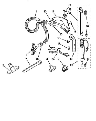 Hose and attachment