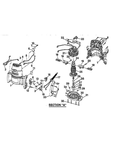 Armature and housing assembly