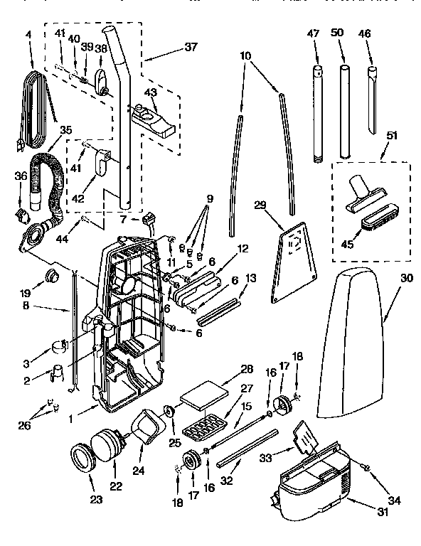 Dust compartment