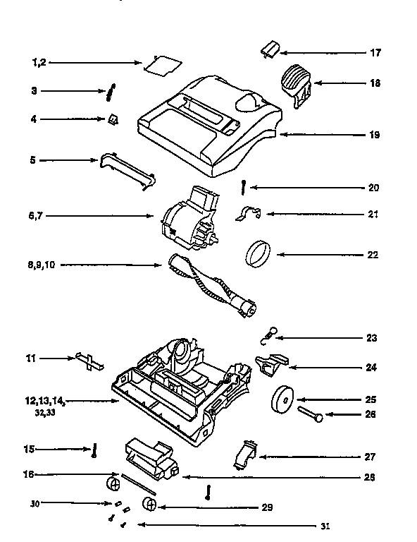 Nozzle and motor assembly