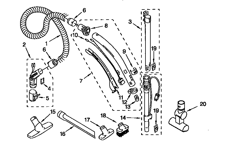 Hose and attachment
