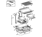 Kenmore 3639761514 shelf parts diagram