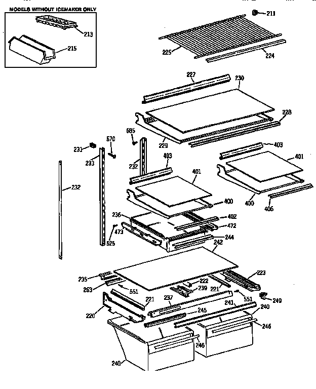 Shelf parts