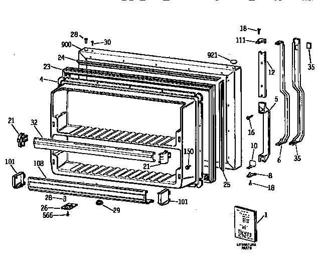 Freezer door