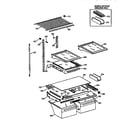 Kenmore 3639669681 shelf parts diagram