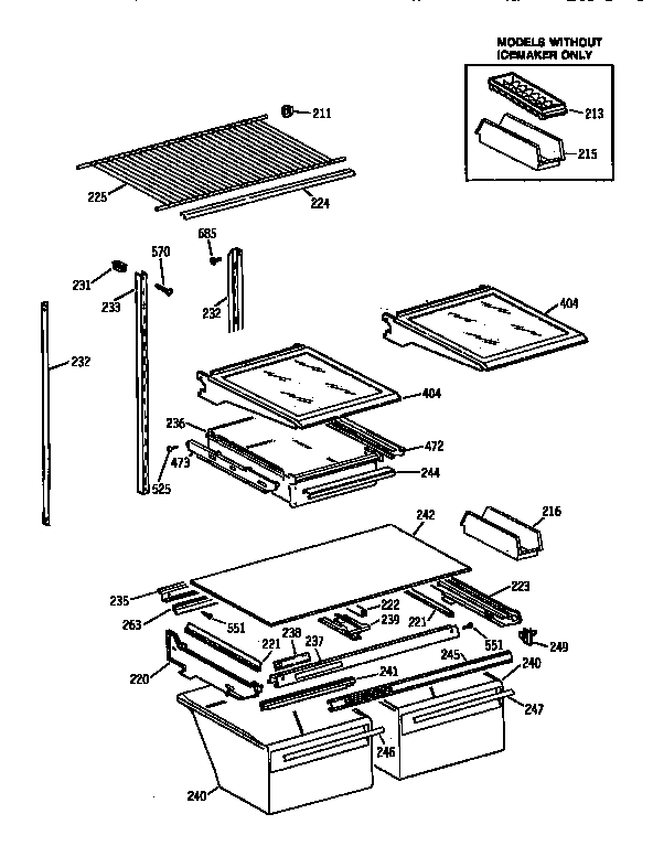Shelf parts