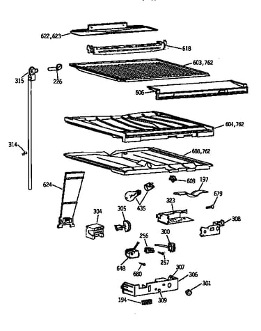 Compartment separator parts