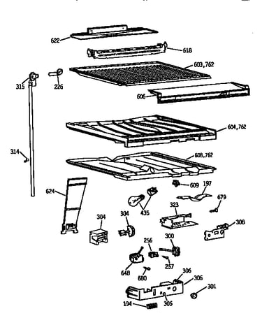 Compartment separator parts