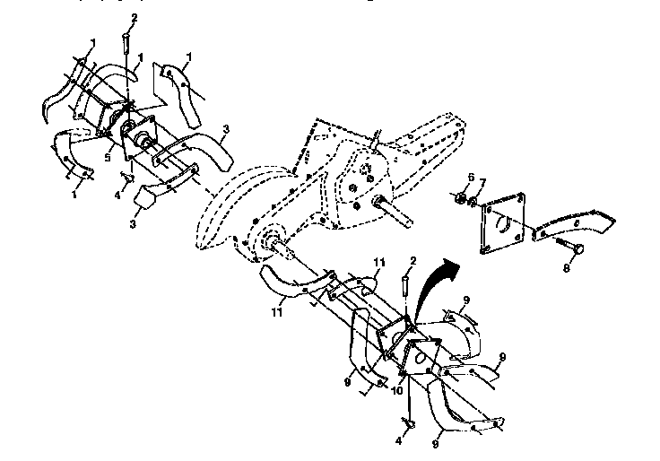 Tine assembly