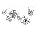 Craftsman 390251181 motor and pump assembly diagram