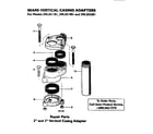 Craftsman 390251181 vertical casing adapters diagram