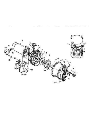 Motor and pump assembly