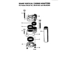 Craftsman 390252281 vertical casing adapters diagram