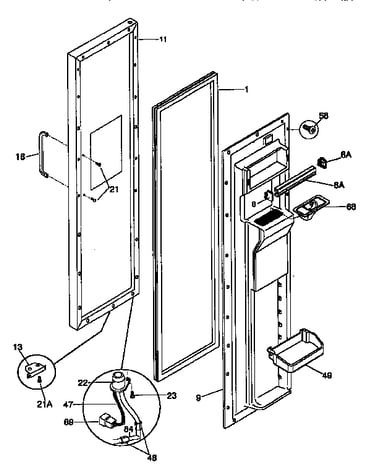 Freezer door