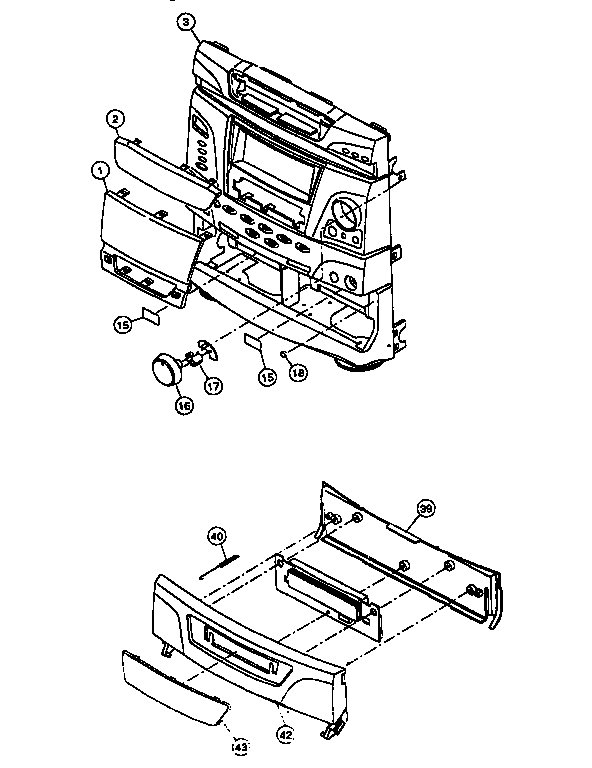 Front panel assembly
