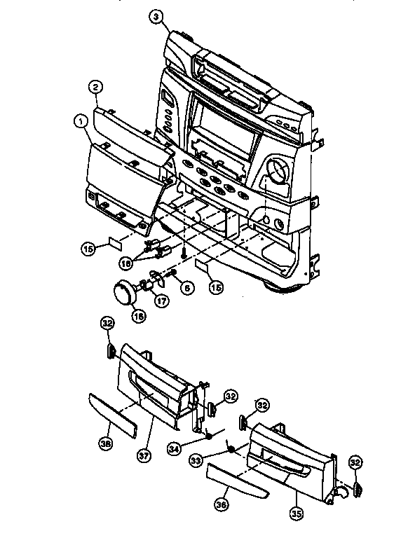 Front panel assembly