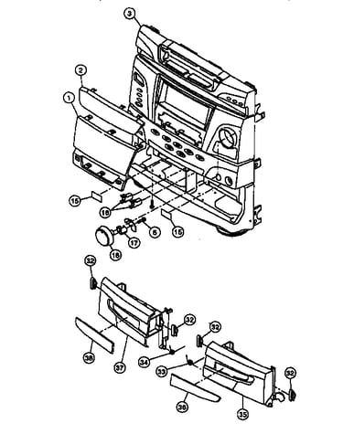 Front panel assembly