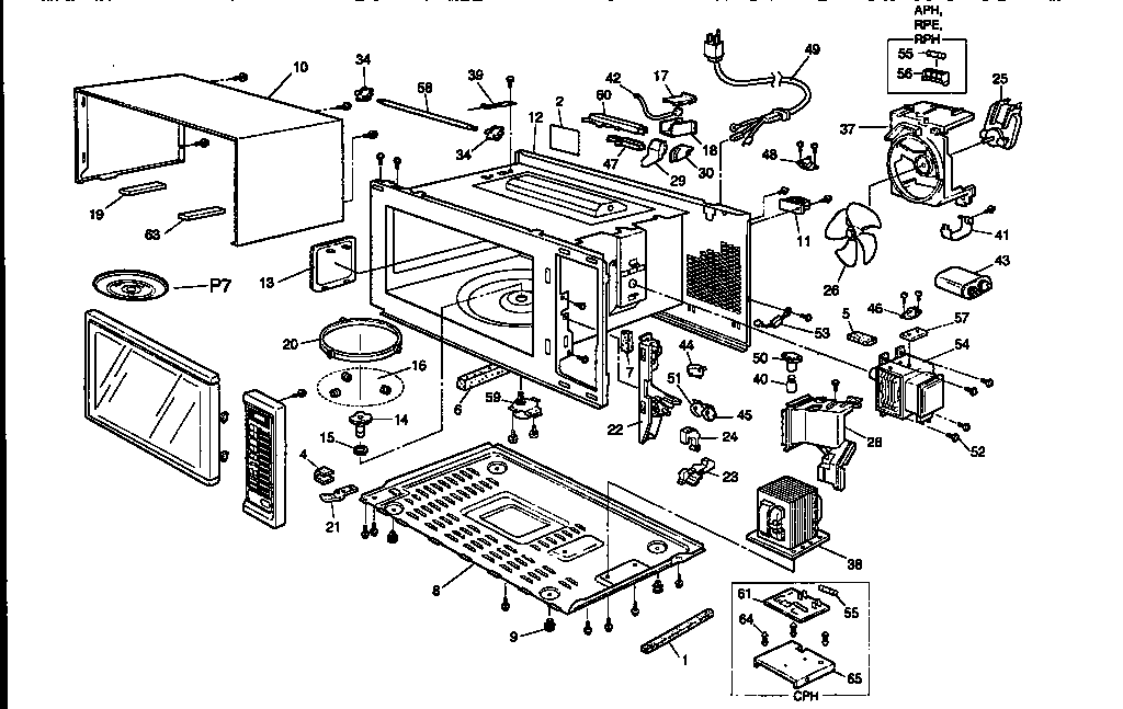 MICROWAVE PARTS