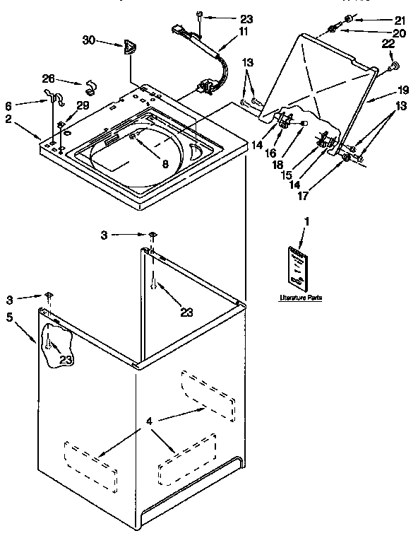 Top and cabinet