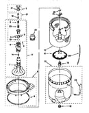 Agitator, basket and tub