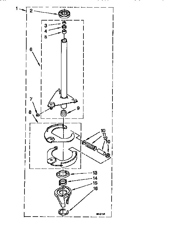 Brake and drive tube