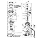 KitchenAid KUDG23HBWH0 pump and motor diagram