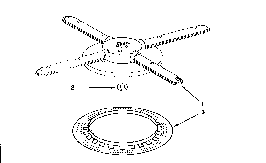 Lower washarm and strainer