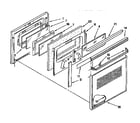 Kenmore 66545755690 oven door diagram