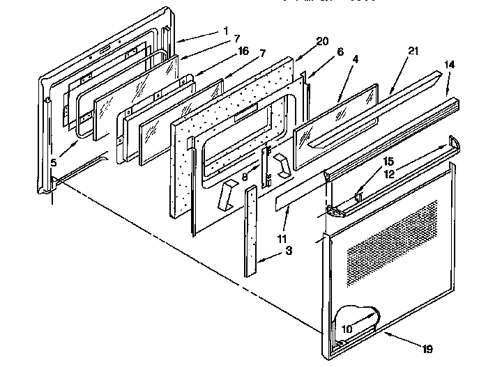 Oven door