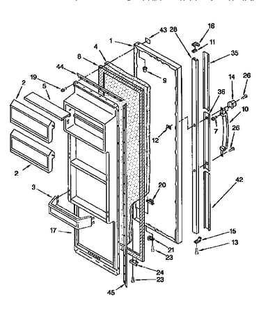 Refrigerator door