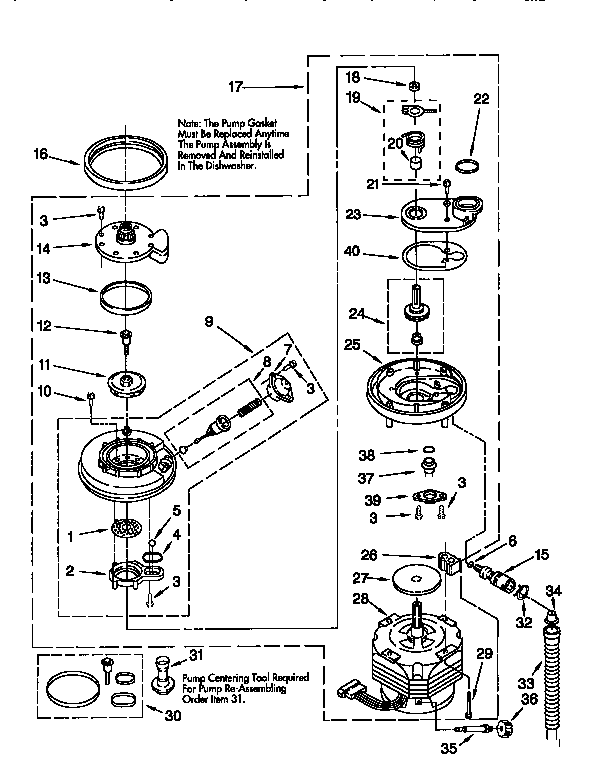 Pump and motor