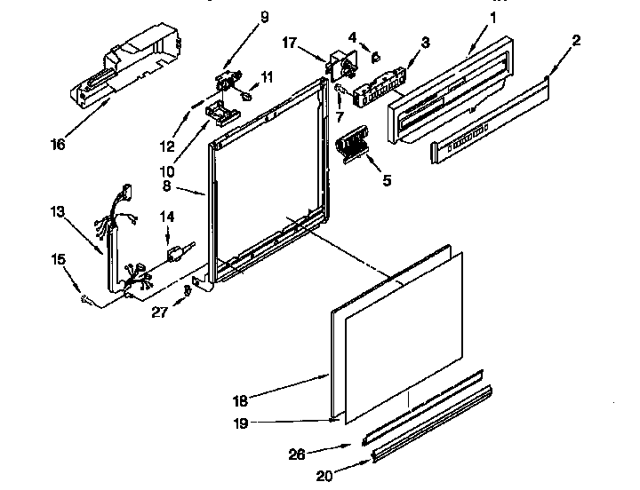 Frame and console