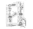 Whirlpool DU935QWDB0 pump and motor diagram