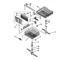 Whirlpool DU935QWDB0 dishrack diagram