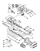 Motor and ice container