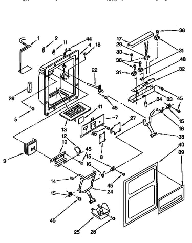 Dispenser front