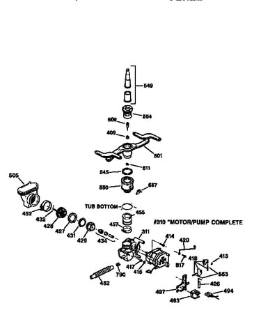 Motor-pump mechanism