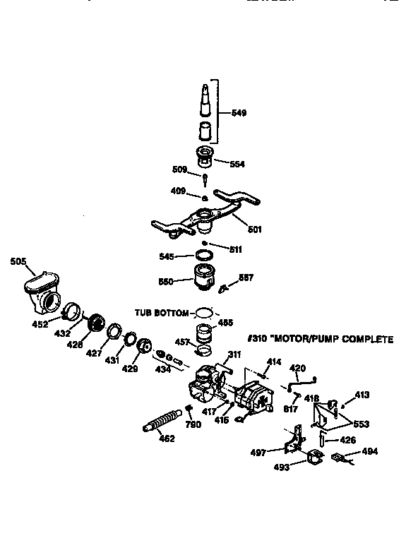 Motor-pump mechanism