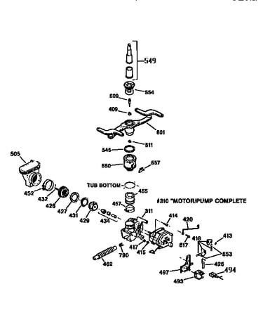 Motor-pump mechanism