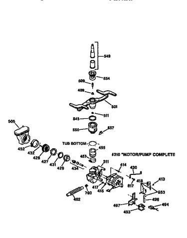 Motor-pump mechanism