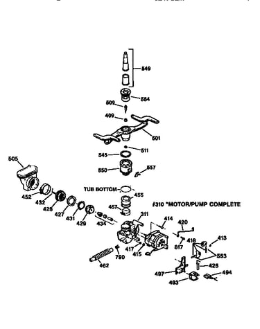 Motor-pump mechanism