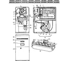 Coleman Evcon BGU05012A unit parts diagram