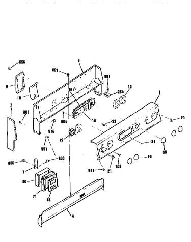 Backguard section